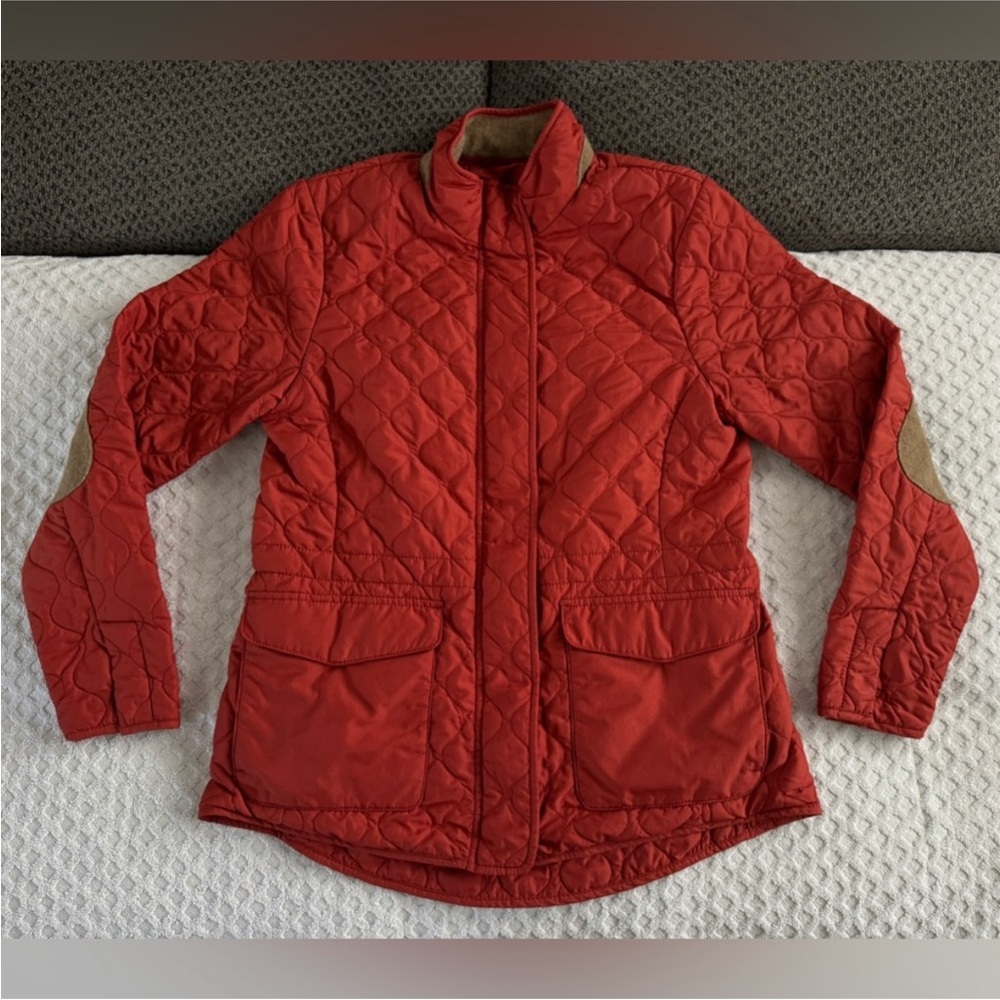 Peter Millar Blakely Quilted Travel Jacket Garnet Red Medium